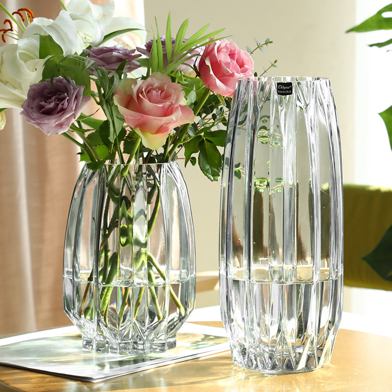 Glass Vase Nordic - İskandinav tarzı sade büyük cam vazo