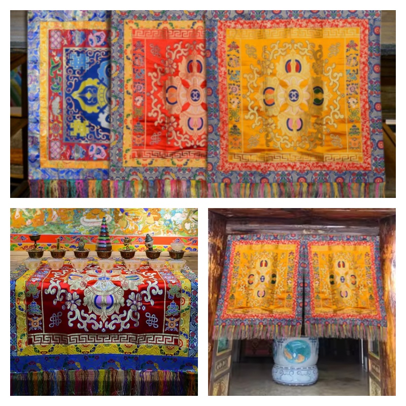 Home Decor Curtain - El yapımı Nakışlı Masa Örtüleri Tapınaklar