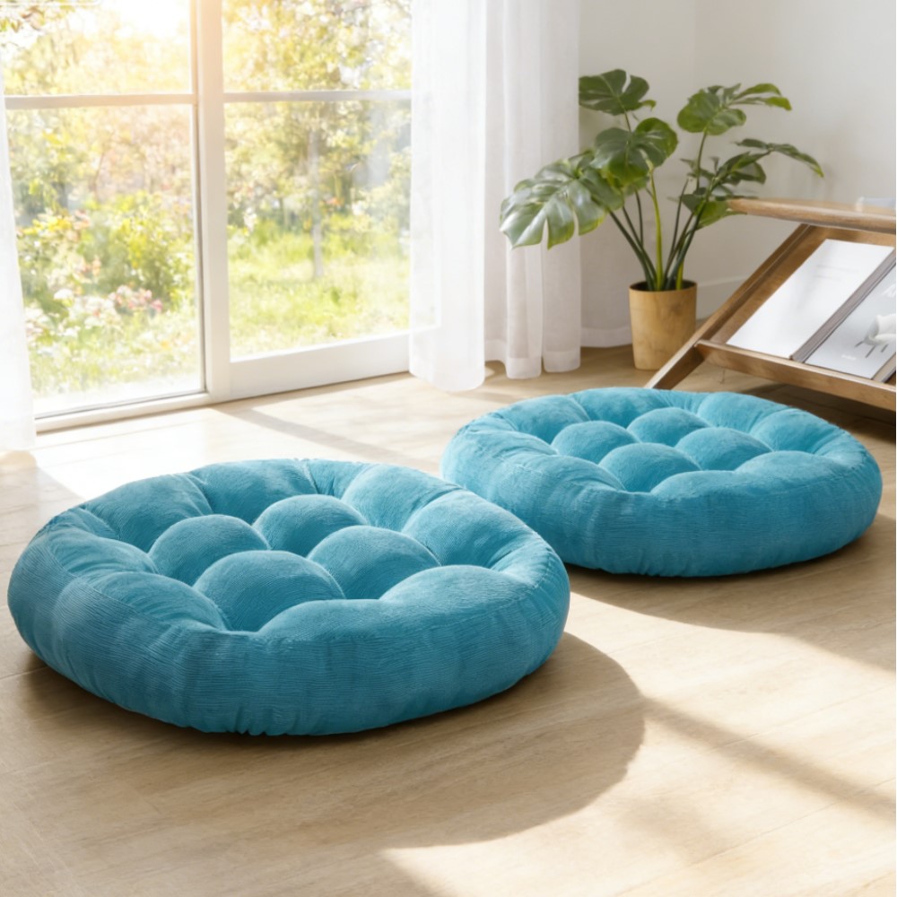 Home Decor Zen Style - Kalın Büyük Yuvarlak Minder, Yumuşak ve