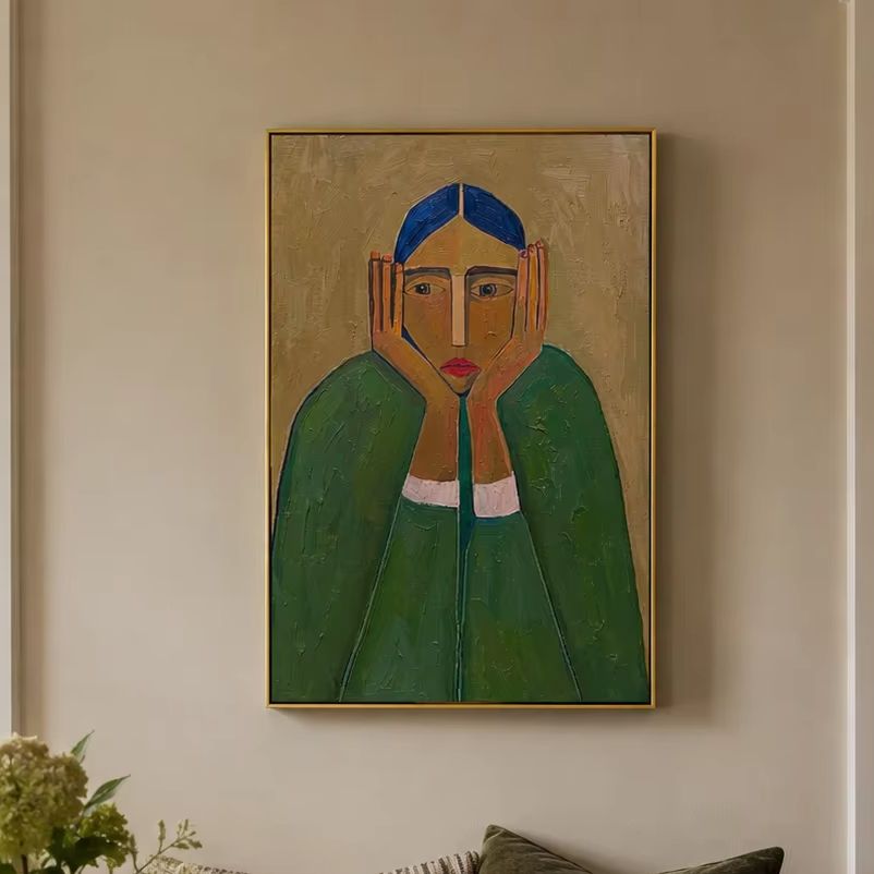 Home Decor Interior - Kanvas Tablo Baskısı, Modern Sanat İllüstrasyonu,