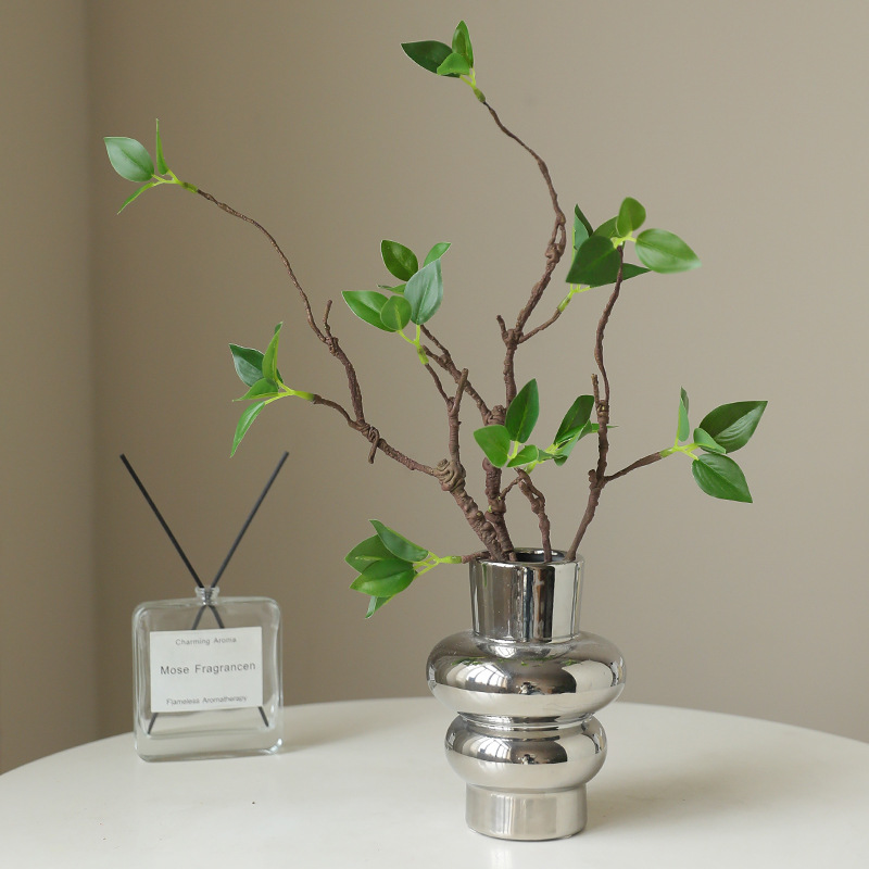 Home Decor Zen Style - 17.3 Inç Yapay Dal Yeşil Tomurcukları