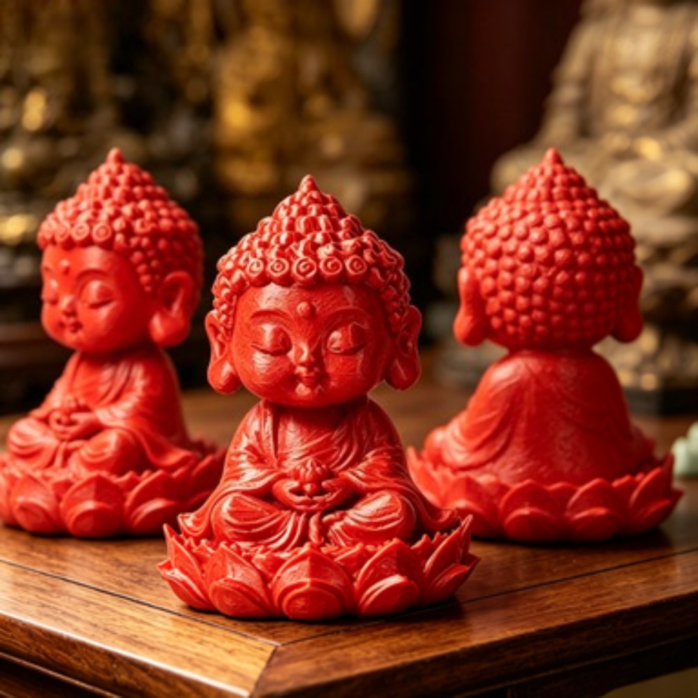 Home Decor Zen Style - Retro Altın Mini Meditasyon Buda Figürü