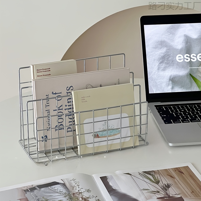 Home Decor Magazine - Modern Krom Metal 3 Katlı Kitap