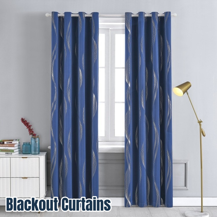 Home Decor Curtain - Oturma Odası Penceresi için Siyah Karartma