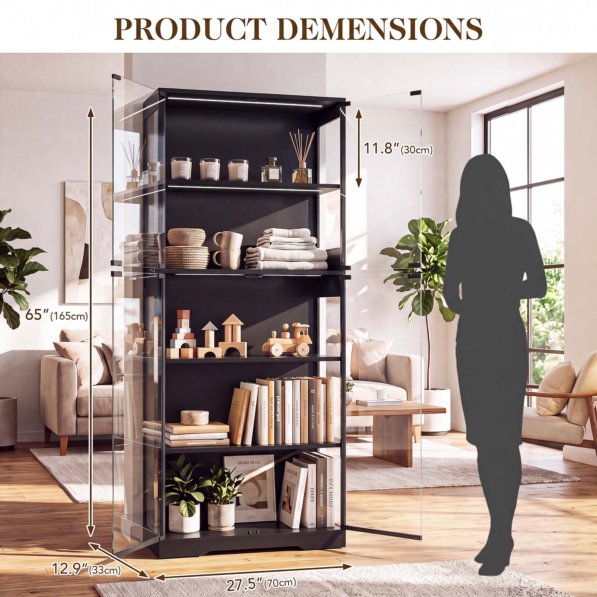 TCGBKAF 5 Katmanlı Cam Kapılı  - Home Decor Light incelemesi ve fiyatı