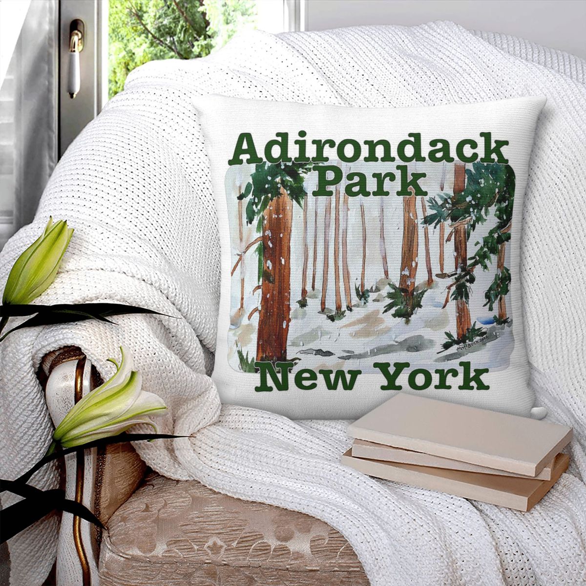 Adirondack Park New York Yastı - Home Decor New York incelemesi ve fiyatı