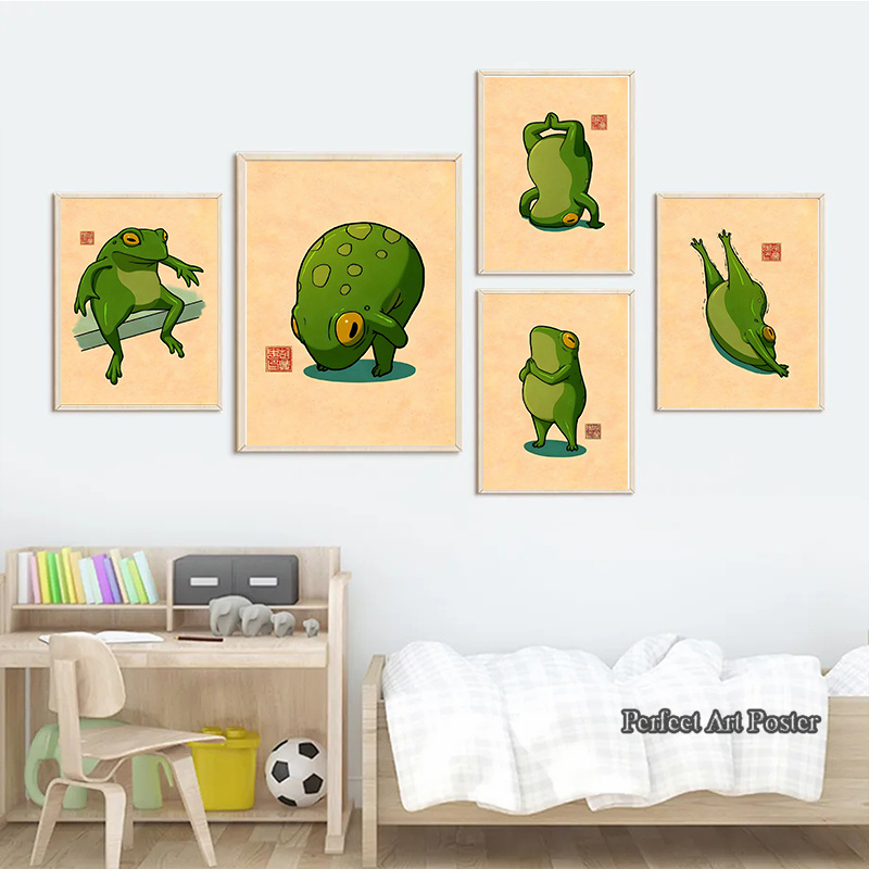Komik Sevimli Kurbağalar Meme  - Home Decor Vietnam incelemesi ve fiyatı