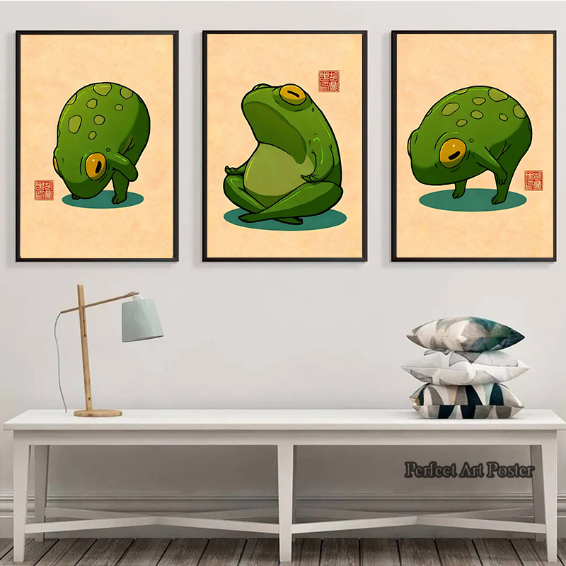 Komik Sevimli Kurbağalar Meme  - Home Decor Vietnam incelemesi ve fiyatı