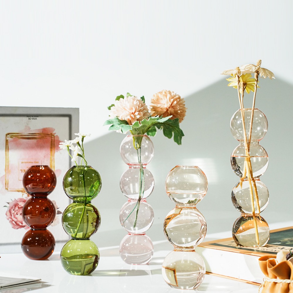 Basit Tarz Renkli Cam Vazo Şef - Glass Vase Nordic incelemesi ve fiyatı