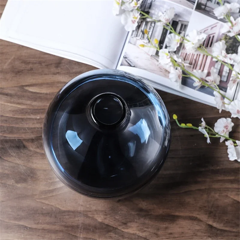 Minimalist Mavi Siyah Cam Vazo - Glass Vase Nordic incelemesi ve fiyatı