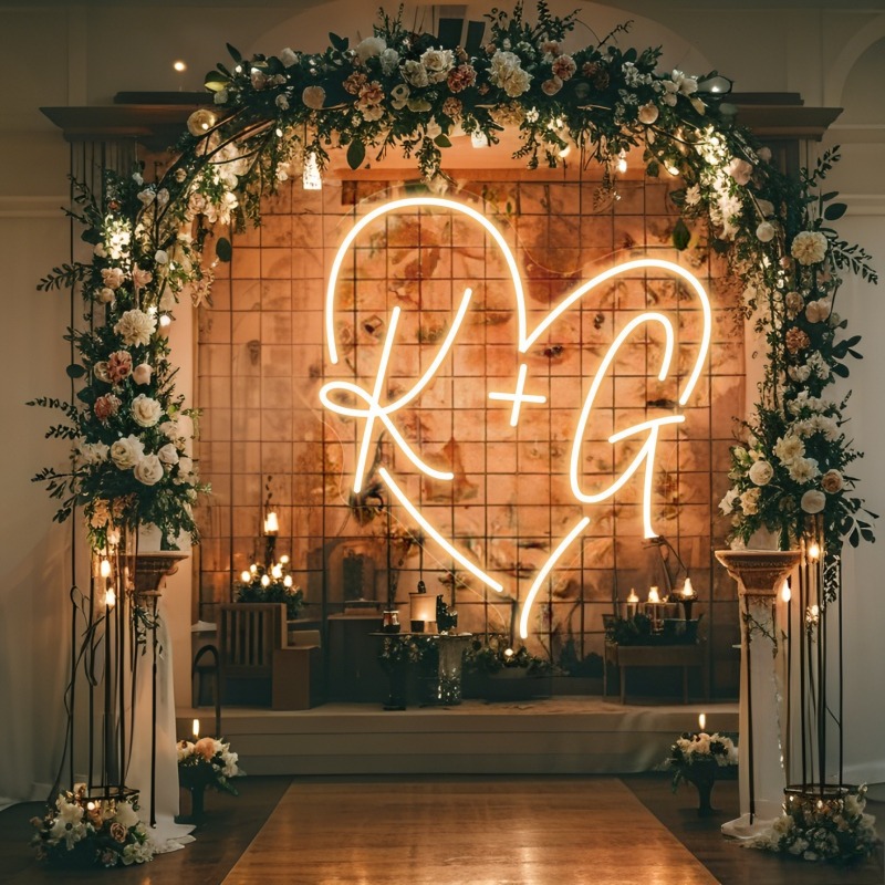 Özel Harfleri Kalp LED Neon Bu - Home Decor Nepal incelemesi ve fiyatı