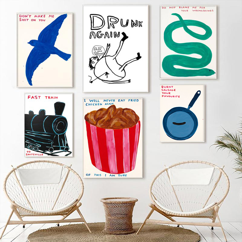 David Shrigley Posterler Espri - Home Decor Vietnam incelemesi ve fiyatı
