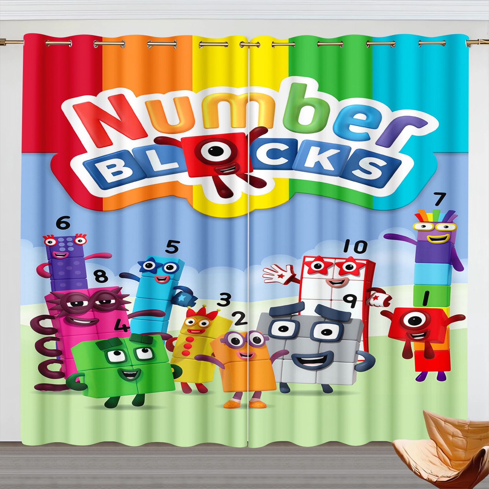 Numberblocks Karikatür Perdele - Home Decor Curtain incelemesi ve fiyatı