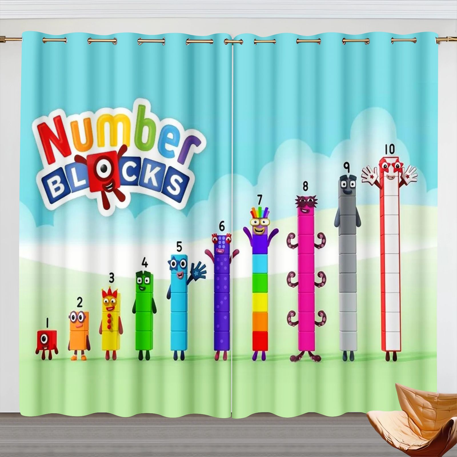 Numberblocks Karikatür Perdele - Home Decor Curtain incelemesi ve fiyatı