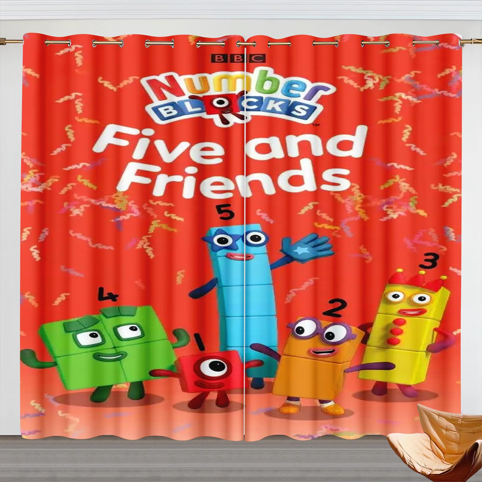 Numberblocks Karikatür Perdele - Home Decor Curtain incelemesi ve fiyatı