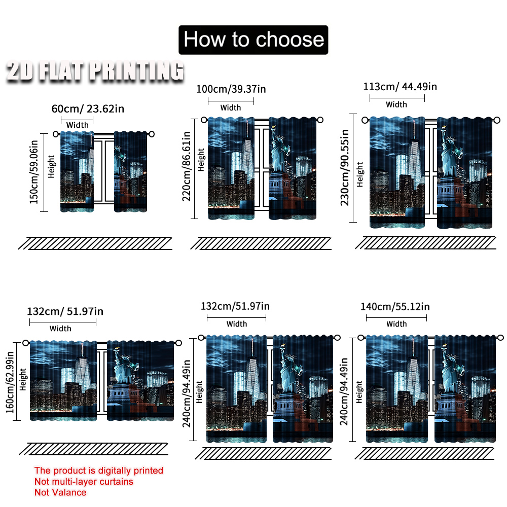 2 adet özgürlük heykeli perde  - Home Decor New York incelemesi ve fiyatı