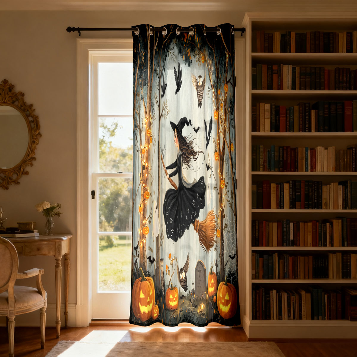 1 adet cadılar bayramı cadı ka - Home Decor Curtain incelemesi ve fiyatı