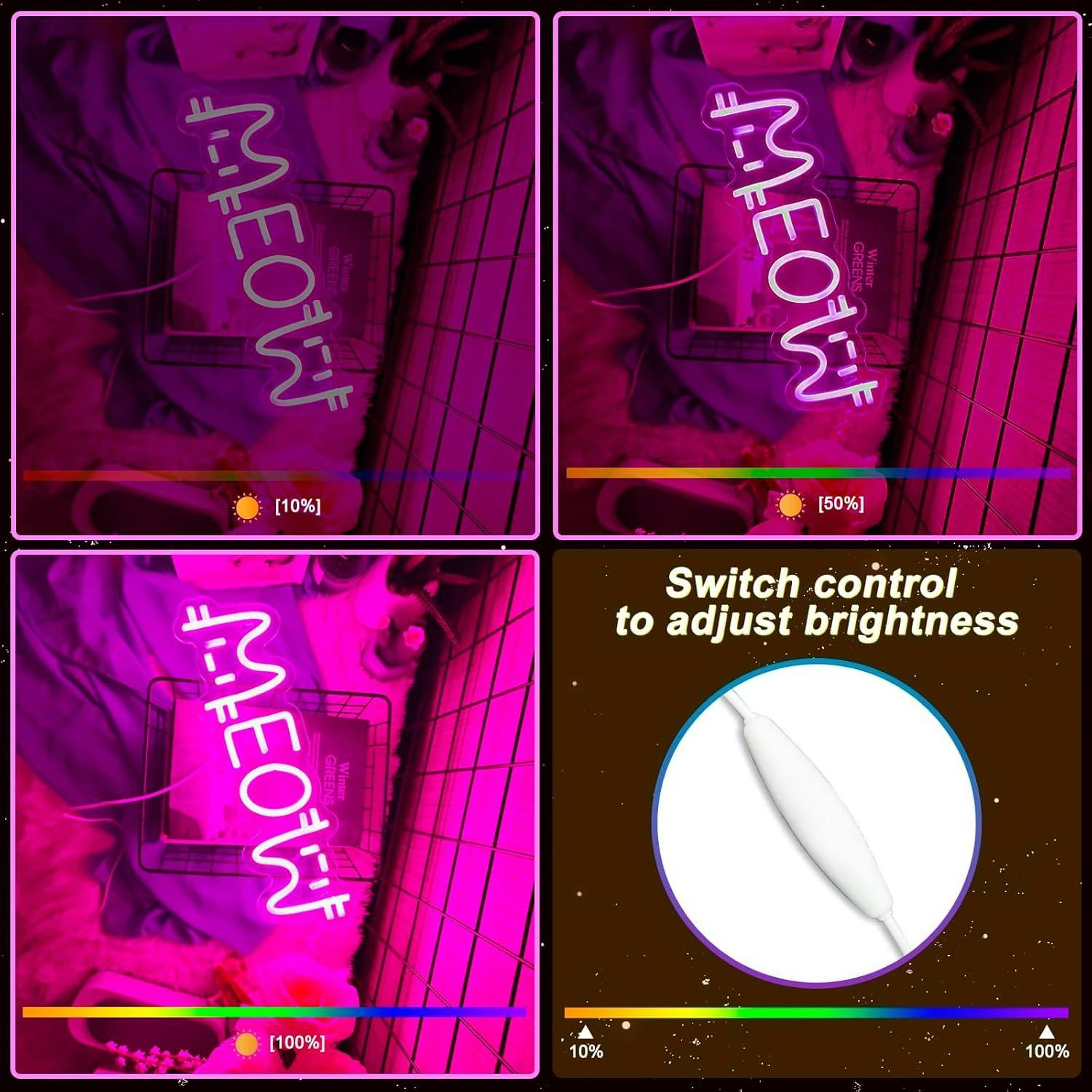 Miyav Neon Tabela Kedi USB Güç - Home Decor Light incelemesi ve fiyatı