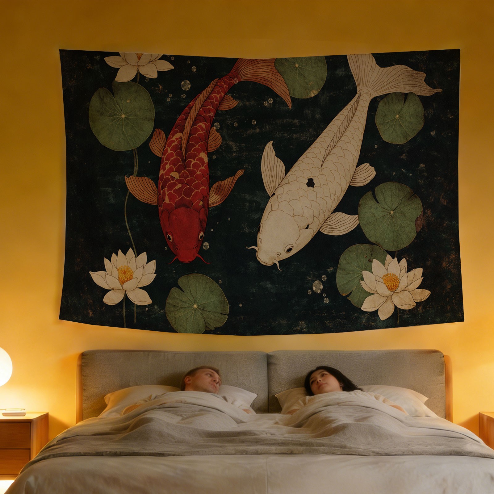 Lüks Koi Balığı ve Lotus Çiçeğ - Home Decor Zen Style incelemesi ve fiyatı