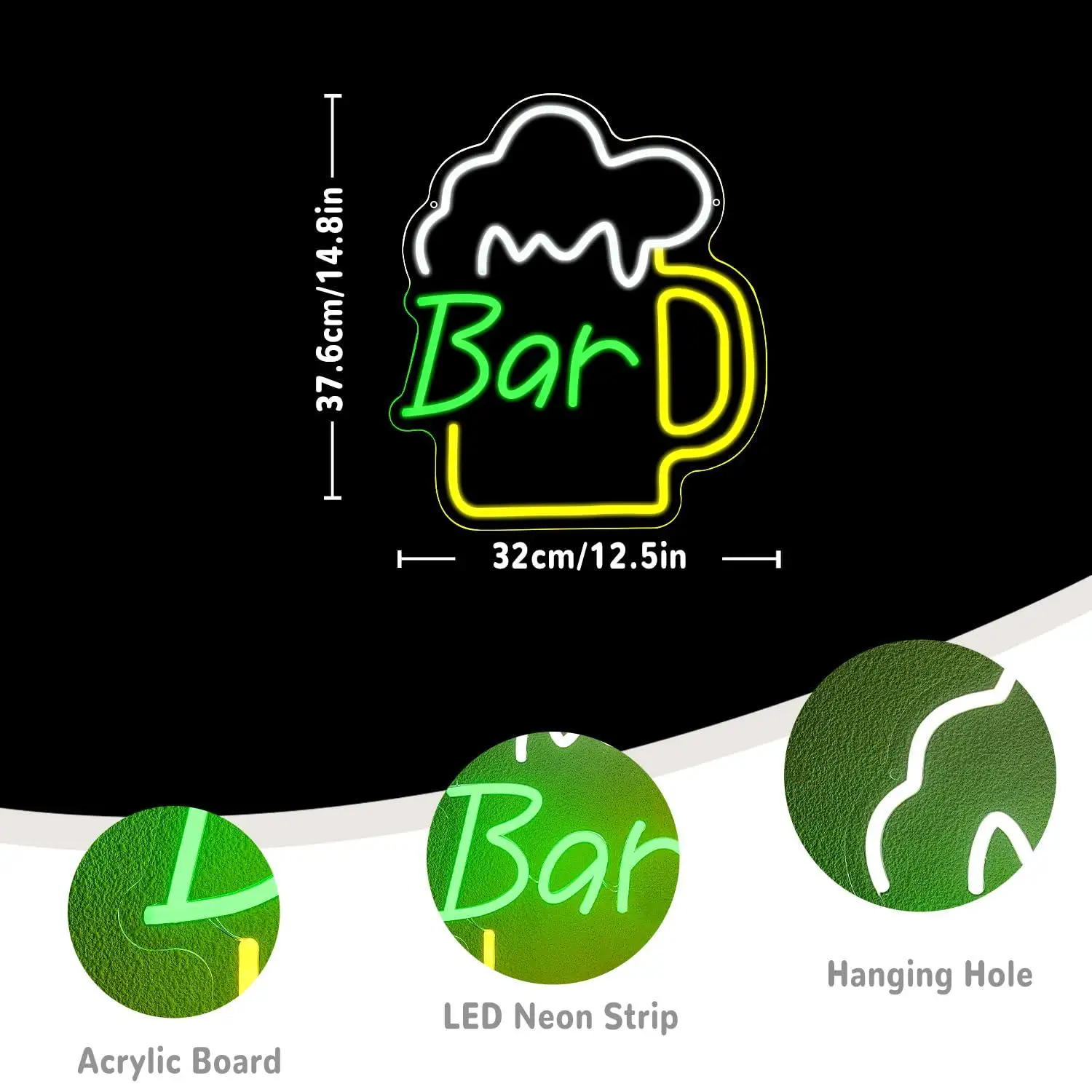 Bira Barı Neon Tabela USB Kısı - Home Decor Light incelemesi ve fiyatı