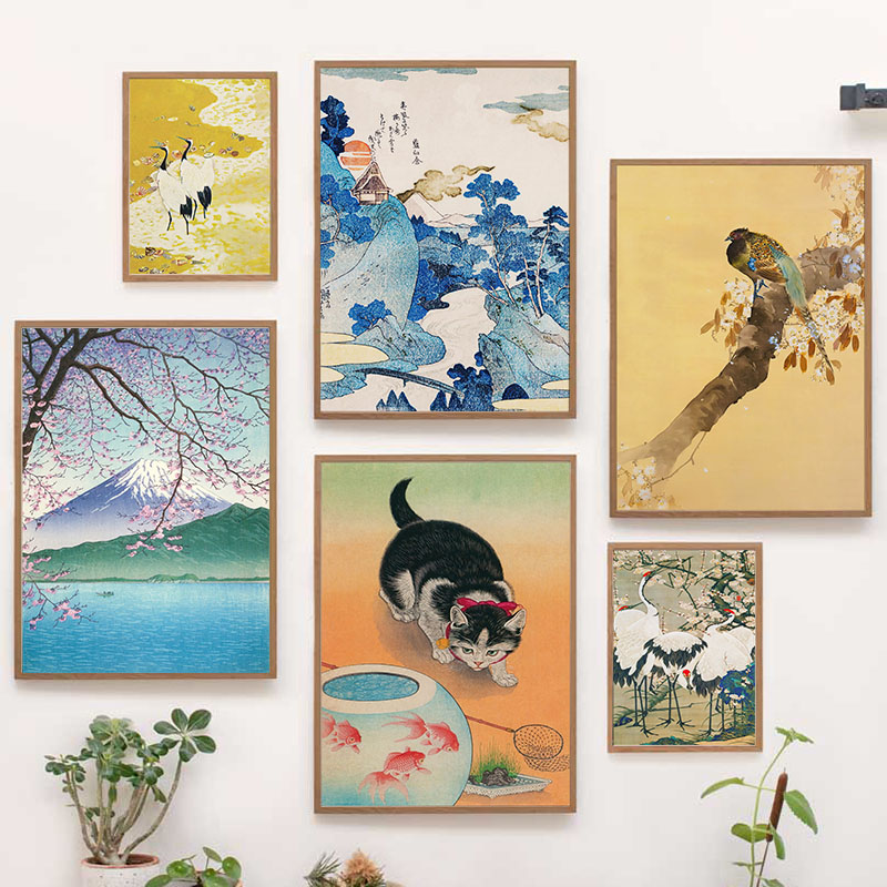 Japon Katsushika Hokusai tuval - Home Decor Interior incelemesi ve fiyatı