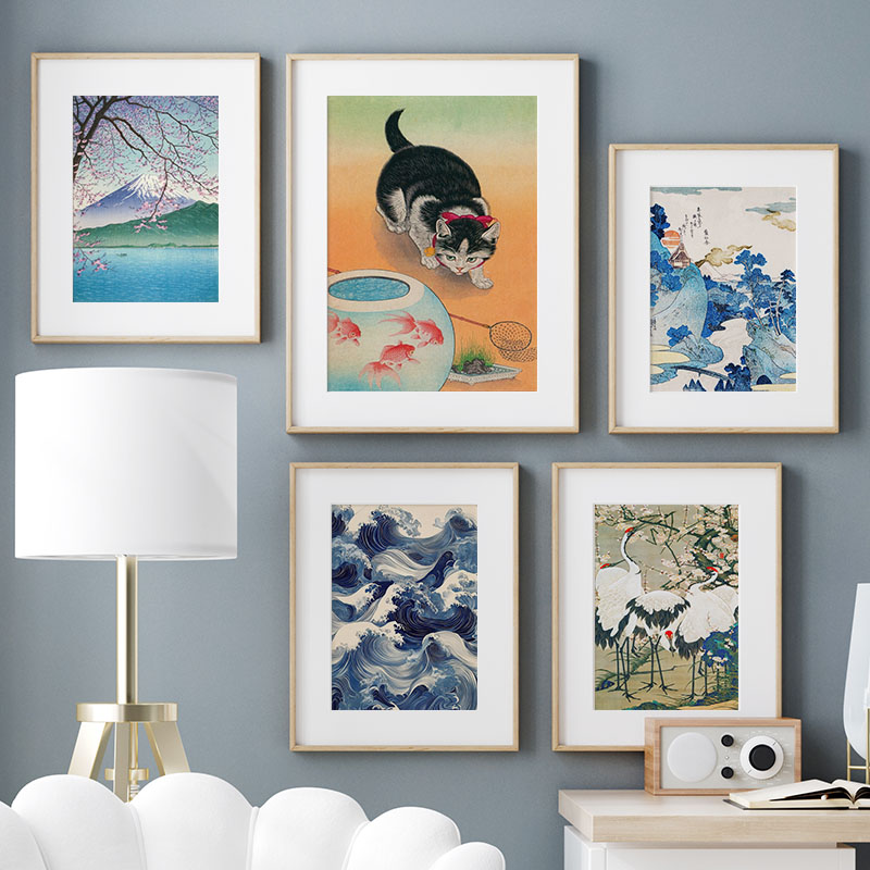 Japon Katsushika Hokusai tuval - Home Decor Interior incelemesi ve fiyatı