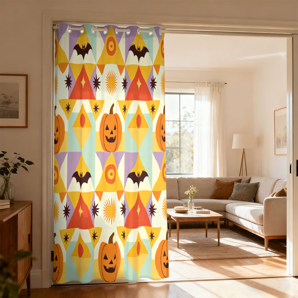 1 adet Cadılar Bayramı balkaba - Home Decor Curtain incelemesi ve fiyatı