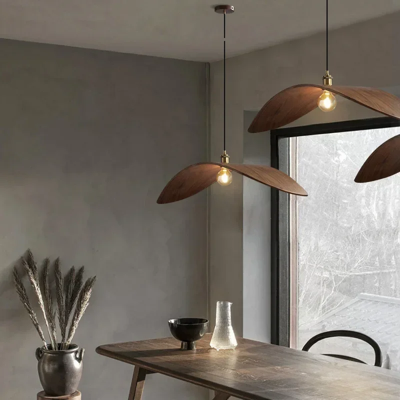 Modern Wabi Sabi Ceviz Avizele - Home Decor Zen Style incelemesi ve fiyatı